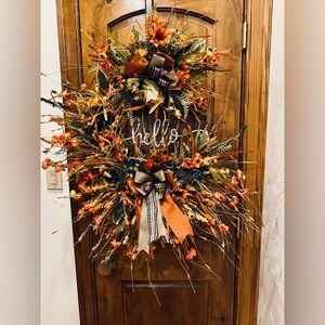 Autumn Harvest Floral Wreath